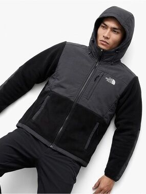 VTG The North Face Denali Fleece Hoodie Black Polartec Gorpcore Retro S